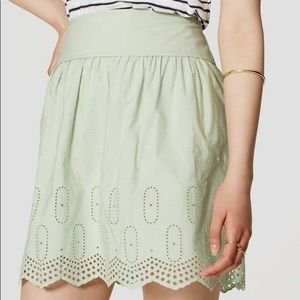 Loft Pale Green Skirt